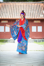 Load image into Gallery viewer, BLANC JUJU㉒Ryukyu dance costume, Uchikake, weeping cherry tree partten