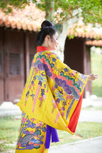 Load image into Gallery viewer, BLANC JUJU㉒Ryukyu dance costume, Uchikake, weeping cherry tree partten