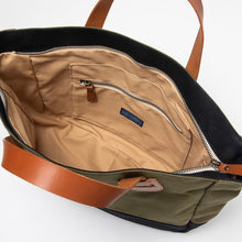 Load image into Gallery viewer, 琉球帆布⑪Two-tone round bottom bag