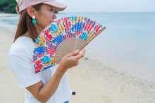 Load image into Gallery viewer, BLANC JUJU⑰Silk folding fan