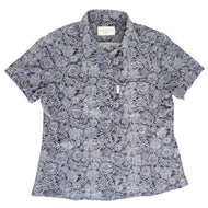 DOSEA Ladies⑩20-lk-05 Flower line art pattern Okinawa Kariyushi Sportswear