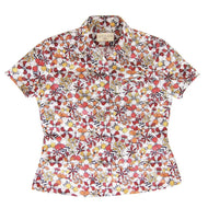 DOSEA Ladies⑦20-lk-02 Line flower pattern Okinawa Kariyushi wear