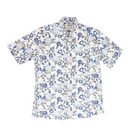 DOSEA Men's①20-mk-01 Flower leaf pattern button-down Kariyushi wear